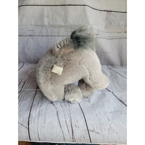 Vintage Fiesta Gray Elephant Plush Stuffed Animal Sitting Toy Floppy Ears 13in - Picture 8 of 8